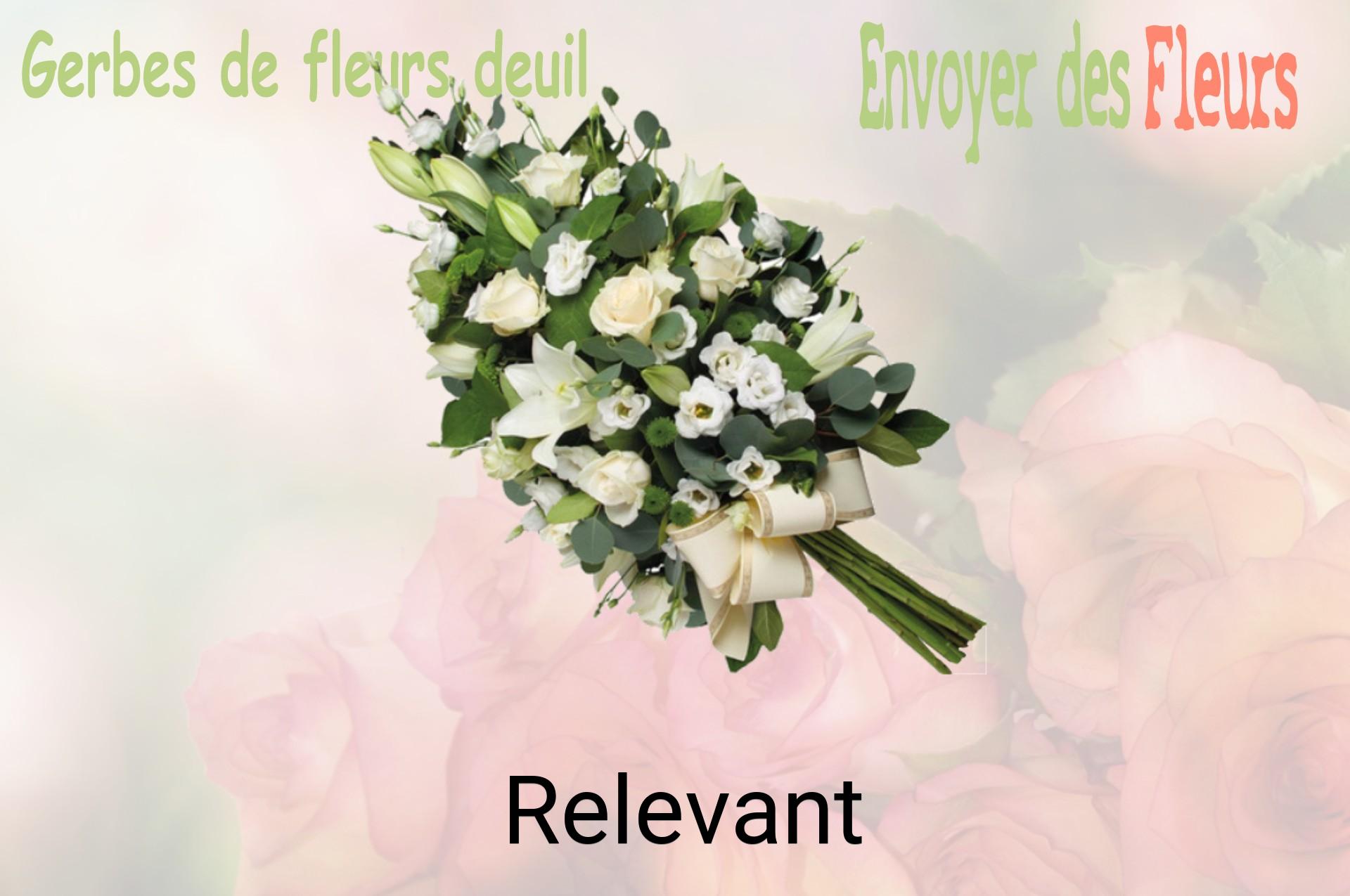 Gerbe de fleurs de deuil livrée à Relevant